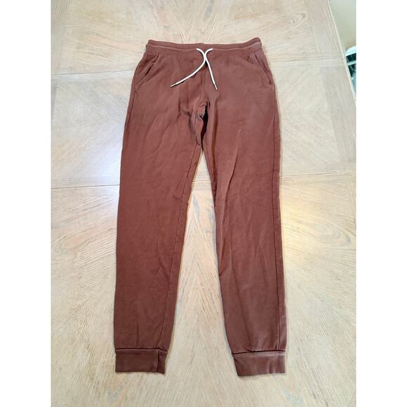 MATE Organic Terry Classic Jogger in chocolate brown size medium - Picture 4 of 9